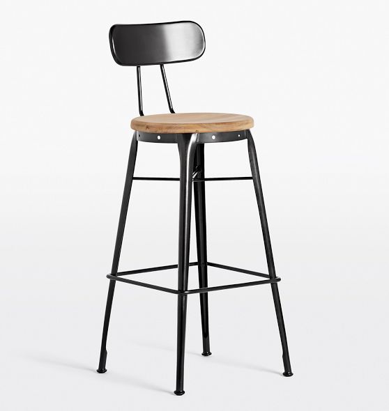 Cobb Indoor Outdoor Bar Stool with Back Rejuvenation