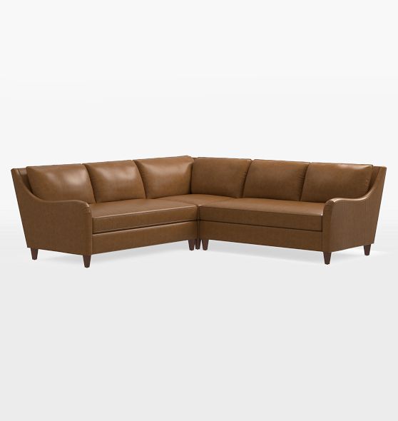 Sublimity Leather 3-Piece Double Sofa with Wedge Corner | Rejuvenation