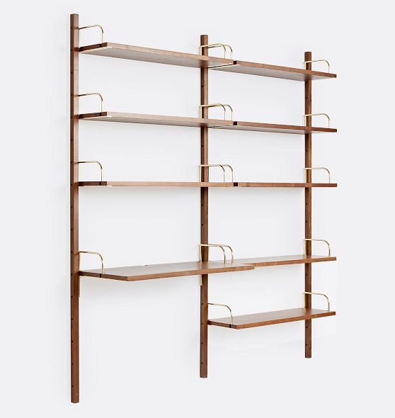 Basics Medium Duty Storage Shelving Double Post Press Board Shelf 36
