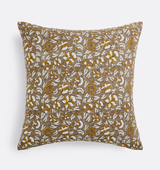 Botanical print sale throw pillows