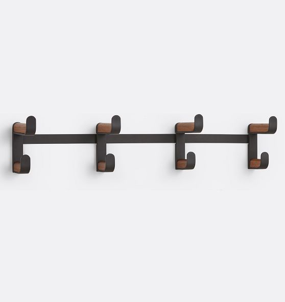 Littleton double coat hook in a choice of finishes