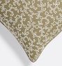 Mieke ten Have Embroidered Botanical Pillow Cover